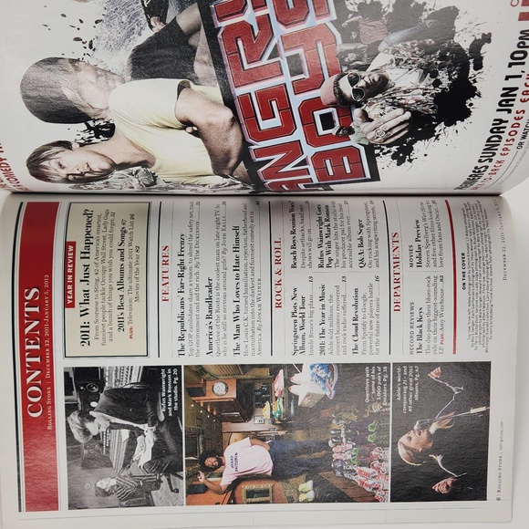 2011 IN REVIEW ROLLING STONE MAGAZINE, JAN 5, 2012, Special Double Issue 1146/47 - Picture 4 of 17